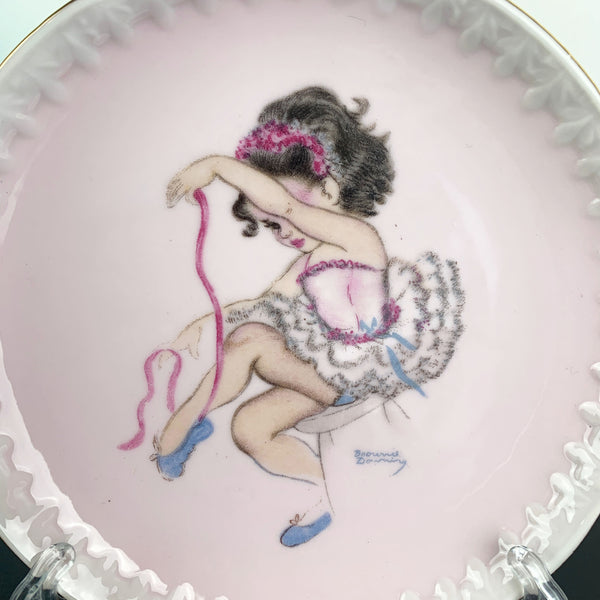 Brownie Downing Ballerina decorative wall plates - Set of 2