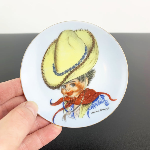 Brownie Downing cowboy wall plate