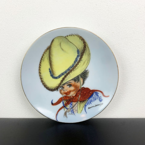 Brownie Downing cowboy wall plate