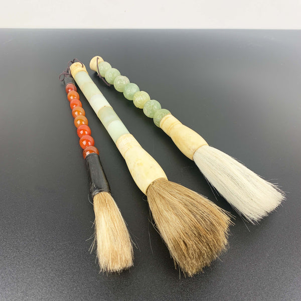 Chinese horsehair calligraphy brushes - Set of 3