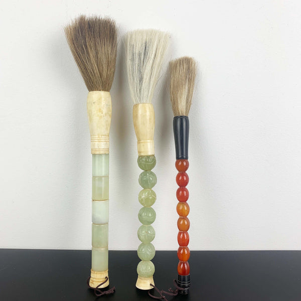 Chinese horsehair calligraphy brushes - Set of 3