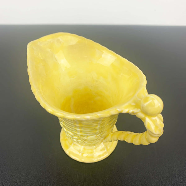 Carlton Ware 1930's majolica style yellow creamer