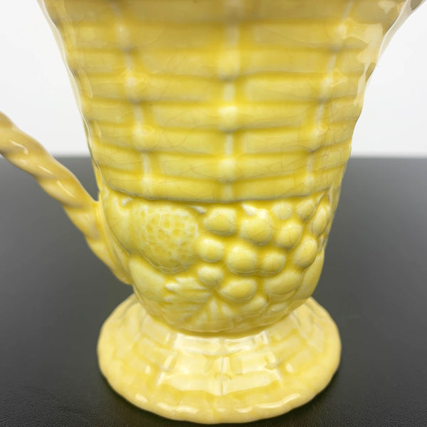 Carlton Ware 1930's majolica style yellow creamer