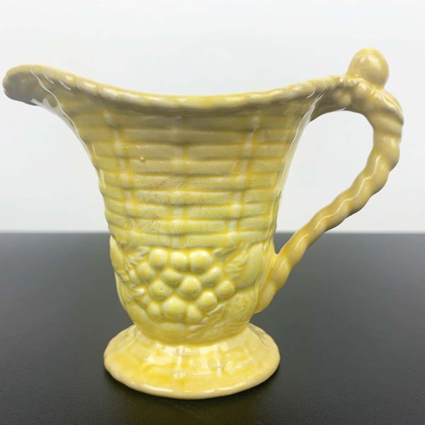 Carlton Ware 1930's majolica style yellow creamer