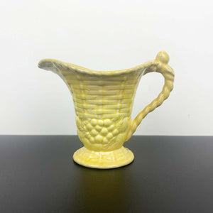 Carlton Ware 1930's majolica style yellow creamer