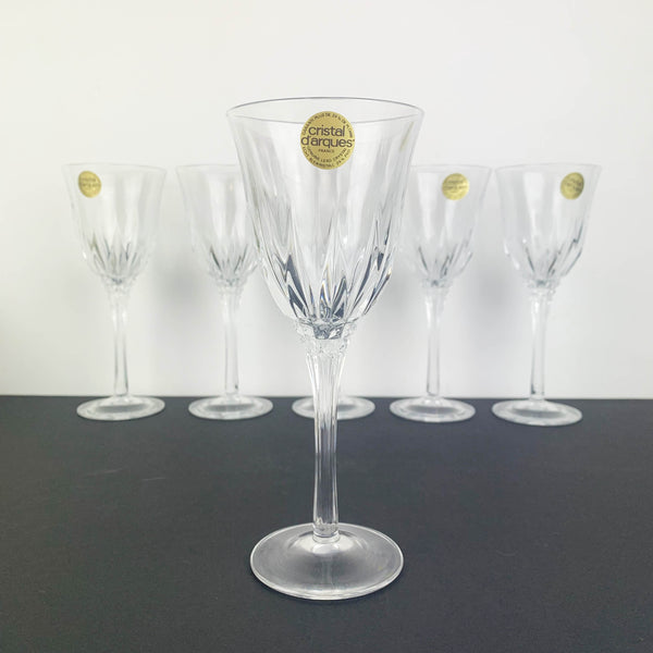 Cristal D'Arques France 'Castel' wine glasses