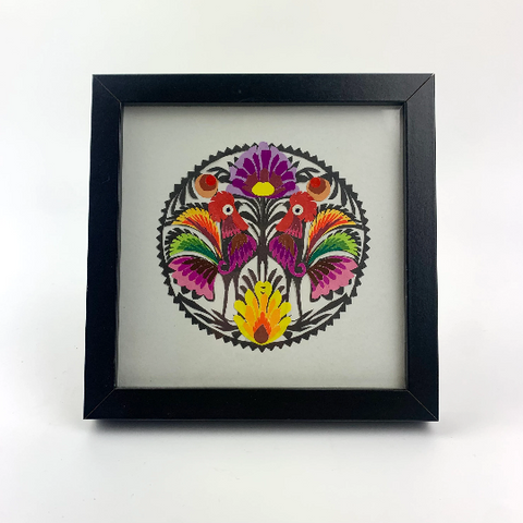 Cepelia Polish papercut framed folk art