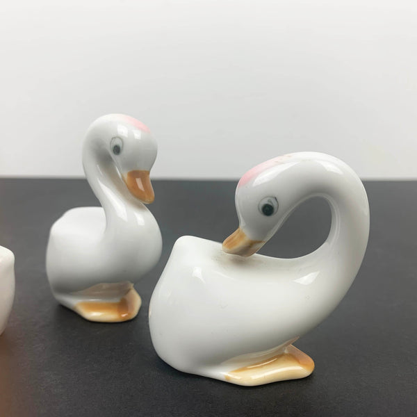 Ceramic duck ornaments - Set of 3