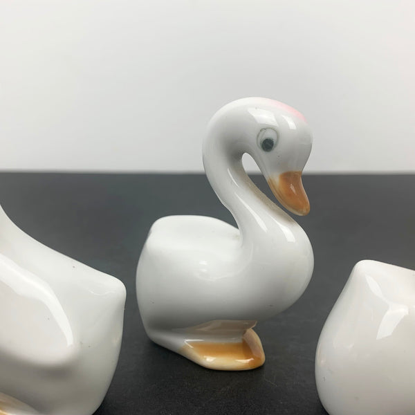 Ceramic duck ornaments - Set of 3