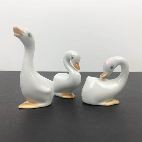 Ceramic duck ornaments - Set of 3