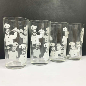 Whimsical chef tumblers - Set of 4