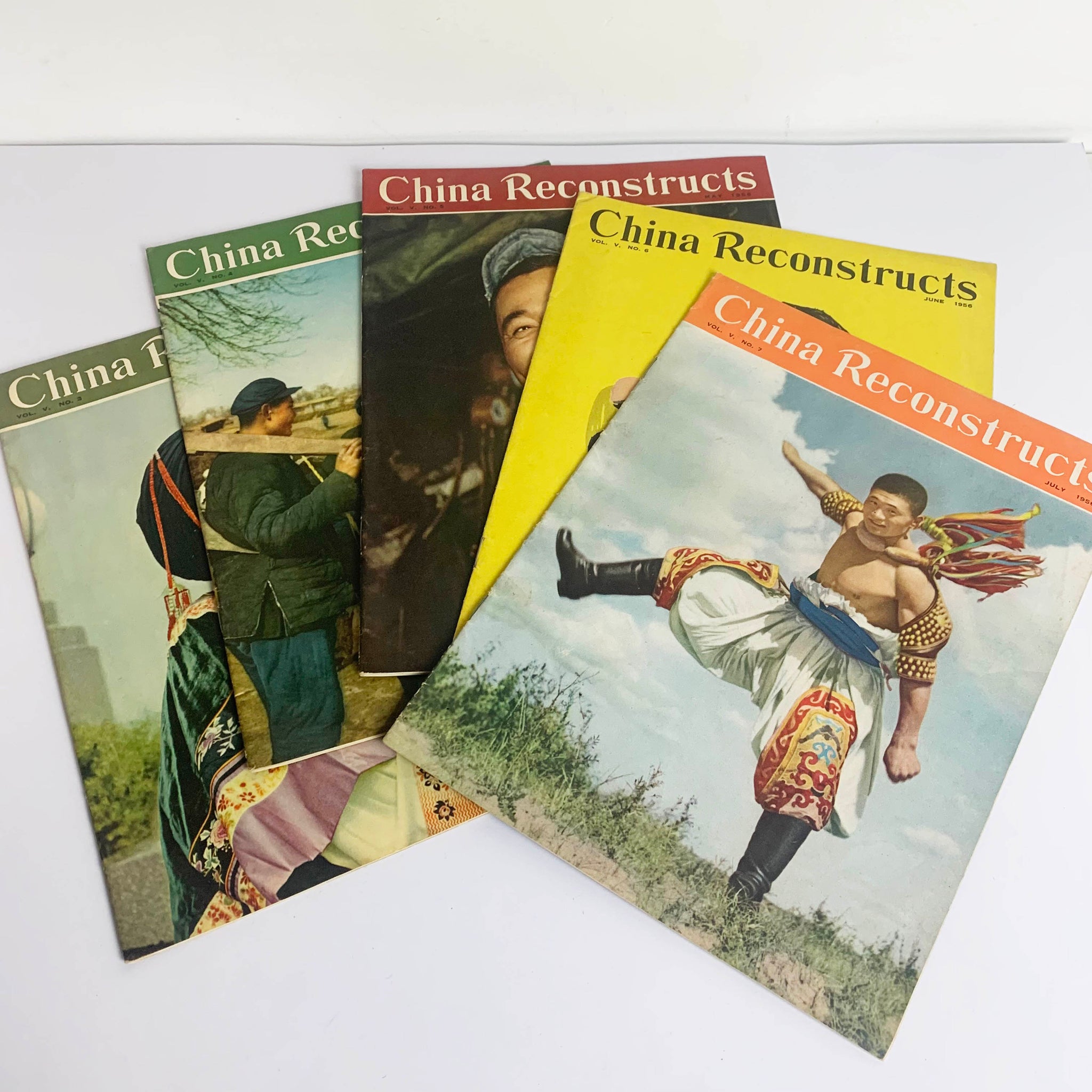 Rare 1950's historical propaganda magazines 'China Reconstructs' - 20 Volumes