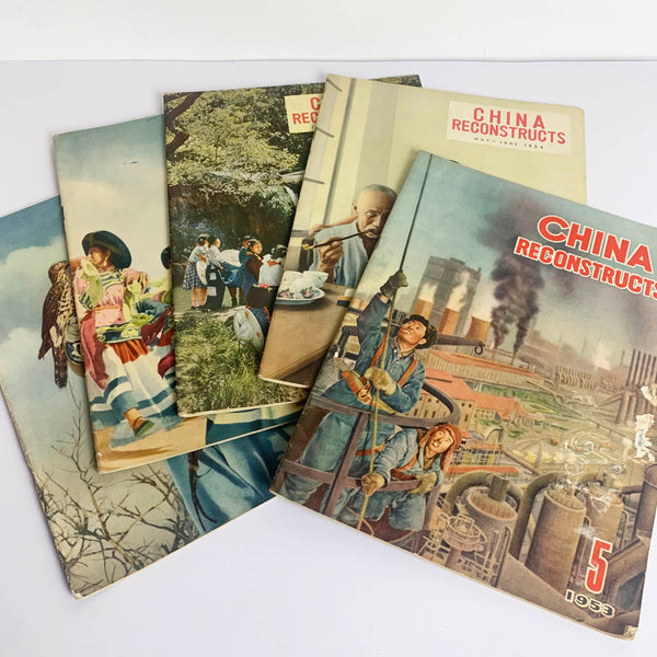 Rare 1950's historical propaganda magazines 'China Reconstructs' - 20 Volumes