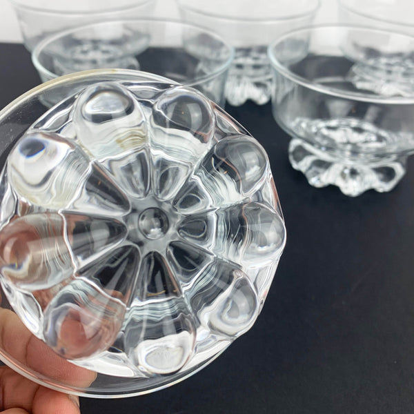 Studio Nova 'Citadel' footed dessert glass moulded flower base