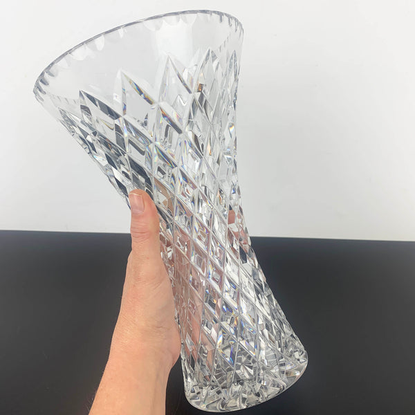 Bohemia Crystal classic diamond large posy vase