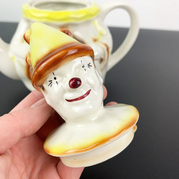 Tony Wood Studio Pottery Clown teapot