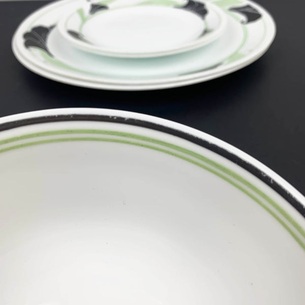 Corelle 'Black Orchid' dinnerware for 2