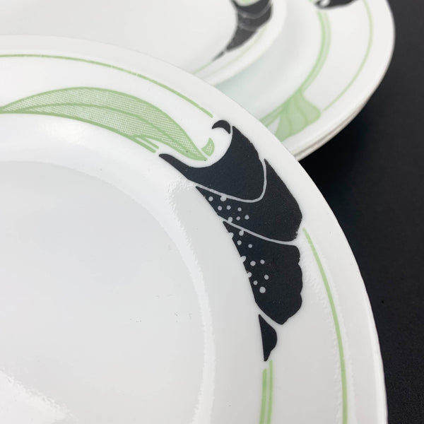 Corelle 'Black Orchid' dinnerware for 2