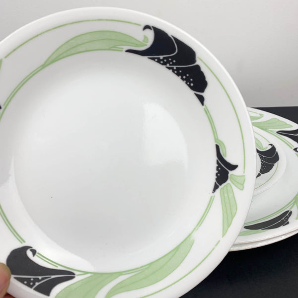 Corelle 'Black Orchid' dinnerware for 2