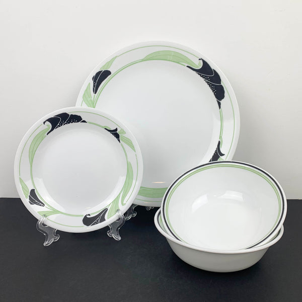 Corelle 'Black Orchid' dinnerware