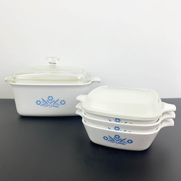 Corningware Blue Cornflower ovenware set