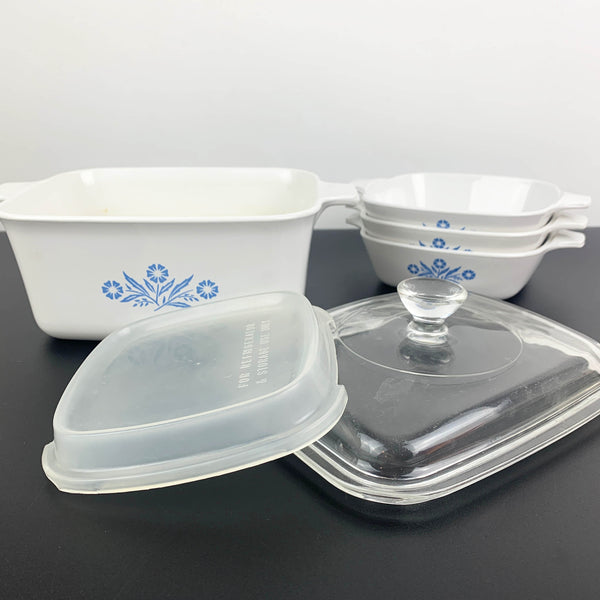 Corningware Blue Cornflower ovenware set