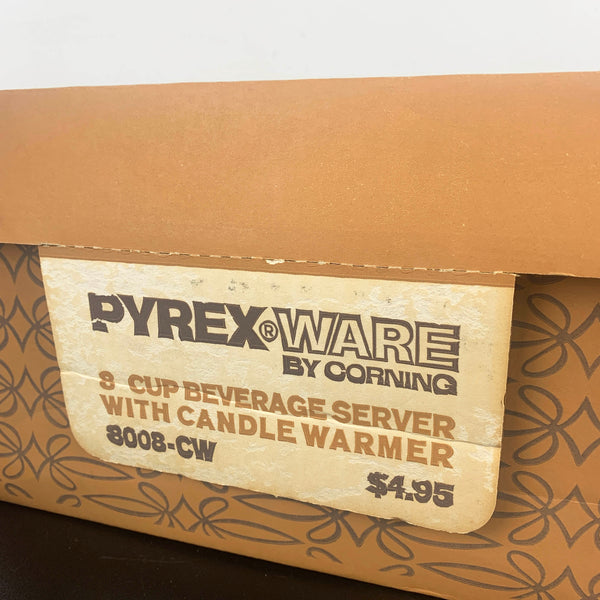 Pyrex Ware by Corning 8 Cup Coffee Warmer with Candle Stand