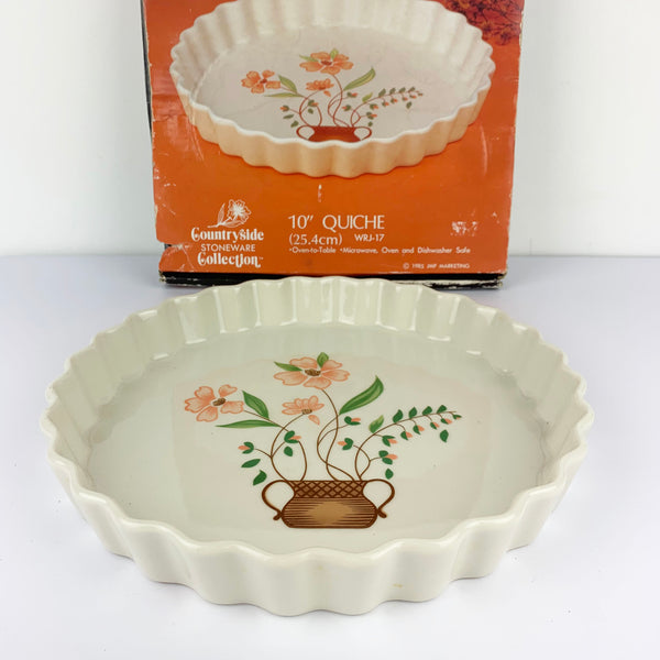 Vintage 1985 quiche dish from the Countryside Collection