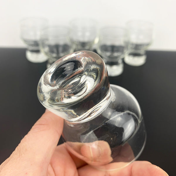 Crown Corning aperitif and shot glass - Set of 8