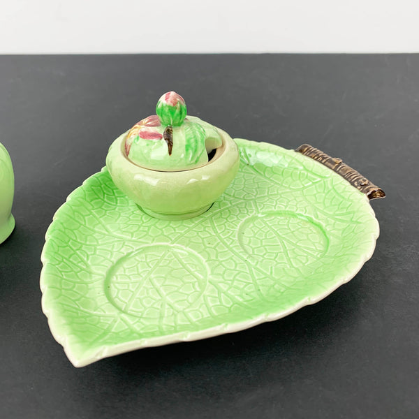 Carlton Ware 'Apple Blossom' cruet/condiment set