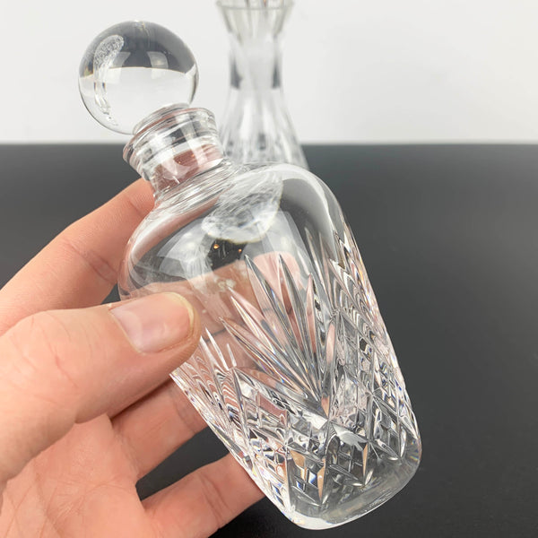 Elegant cut crystal perfume bottles - Set of 2