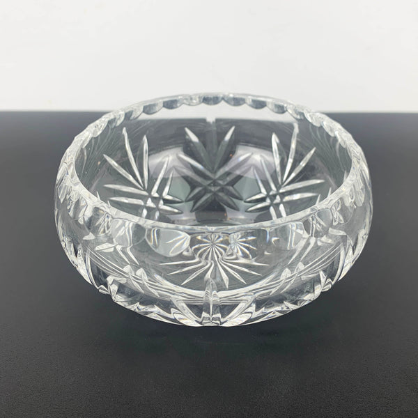 Small cut crystal sugar and candy bowl