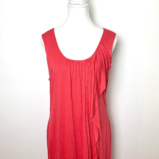 Vintage David Lawrence draped sundress in coral