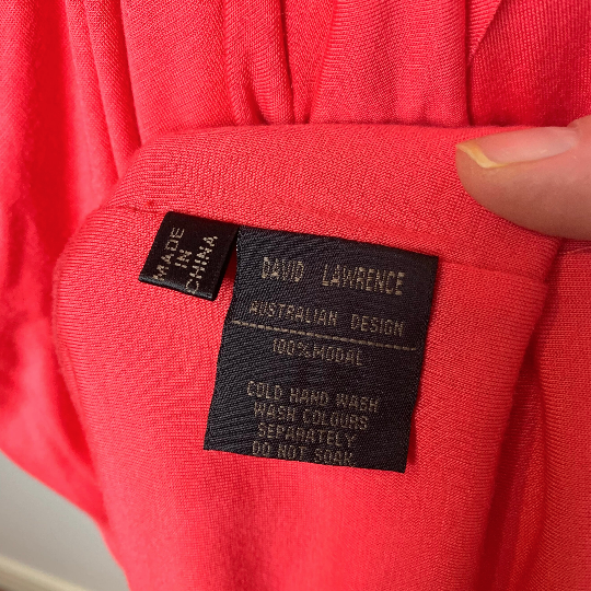 David Lawrence care label