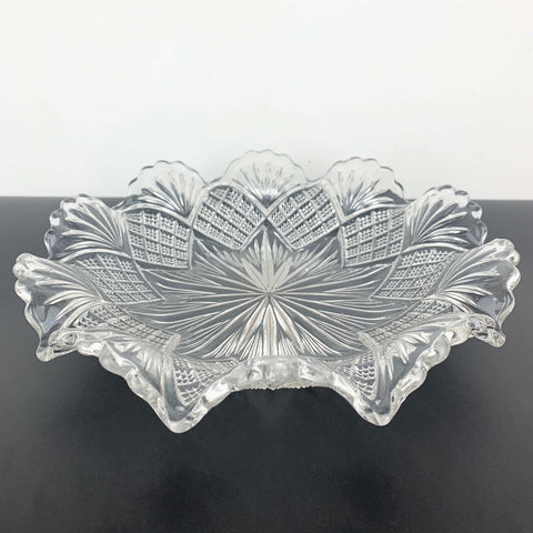 Davidson Glass round decorative bowl pattern no. 285342 C.1897