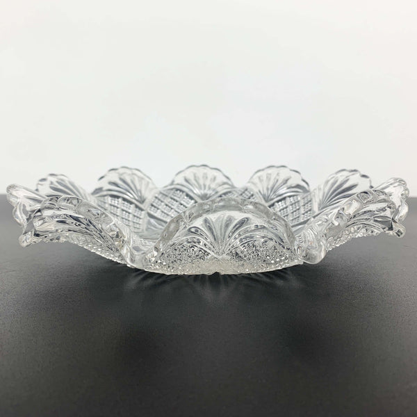 Davidson Glass round decorative bowl pattern no. 285342 C.1897