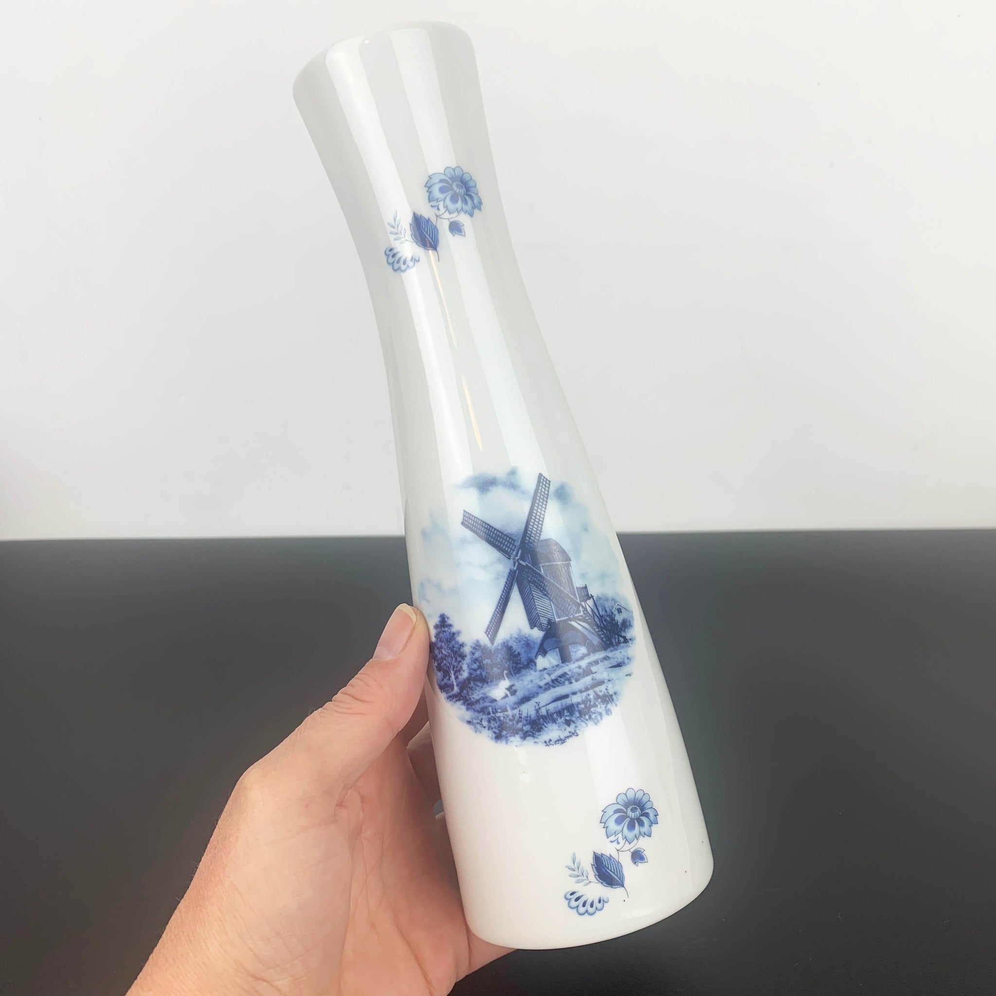 Delft Blauw (Blue) hand painted Dutch vase