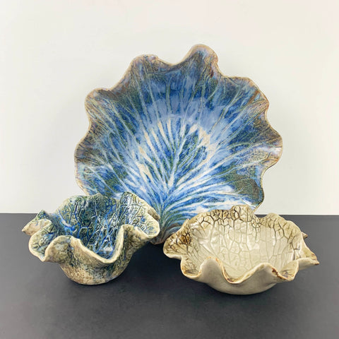 Dellorden Pottery leaf bowl collection