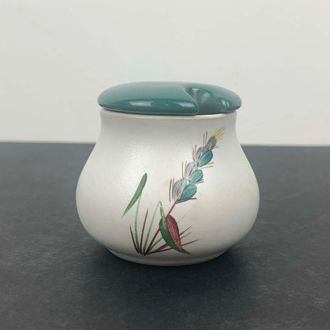 Denby 'Green Wheat' lidded mustard pot