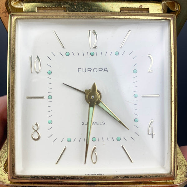 Europa 2 Jewels (Germany) folding travel clock