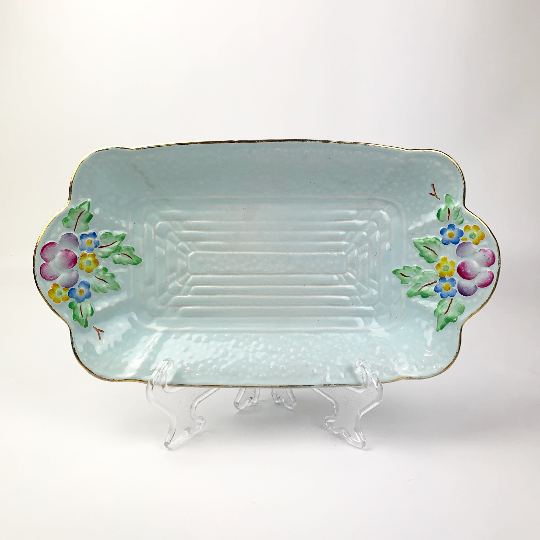 Crown Devon hand painted sandwich tray