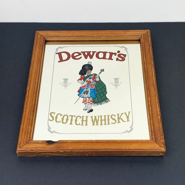 Dewar's Scotch Whisky vintage advertising mirror