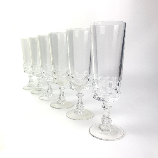 Cristal D'Arques 'Diamond' champagne flute set