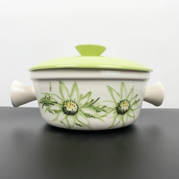 Diana Pottery 'Flannel Flower' lidded casserole dish