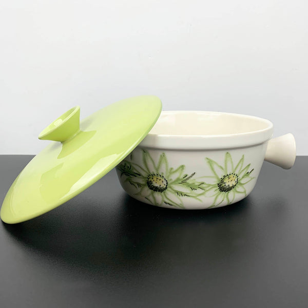 Diana Pottery 'Flannel Flower' lidded casserole dish