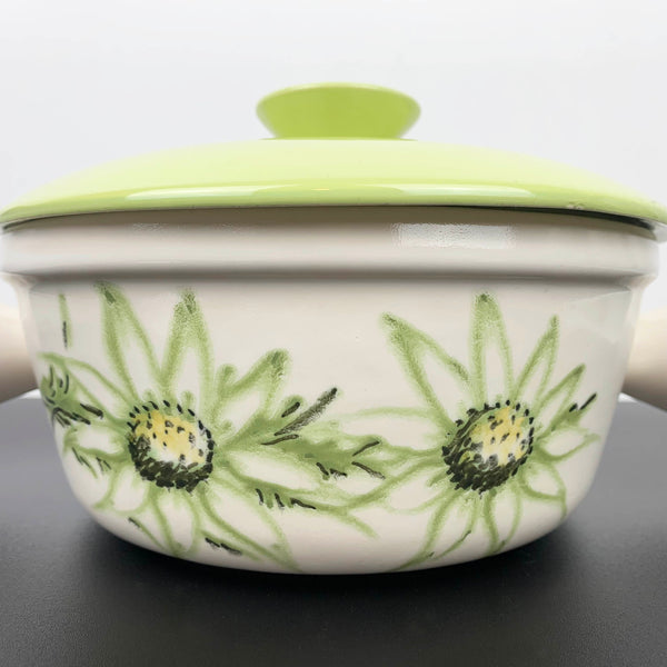 Diana Pottery 'Flannel Flower' lidded casserole dish