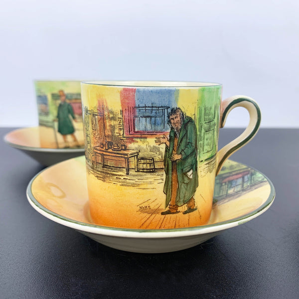 Royal Doulton Dickens Ware rare matching coffee duos - Set of 6