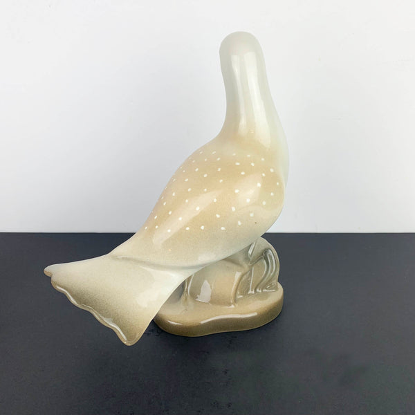 Rear of porcelain bird ornament