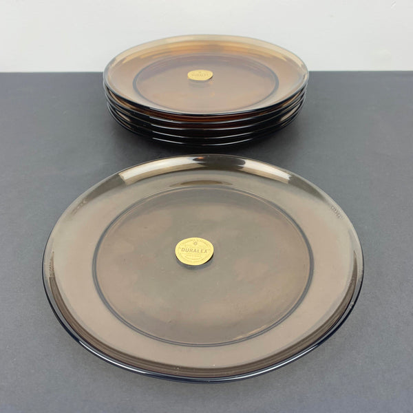 Duralex smoky brown salad plates