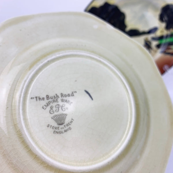 Rare 1920's Empire Ware 'The Bush Road' makers mark